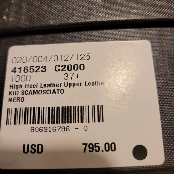 Saint Laurent black suede stiletto, size 7.5 - Picture 5 of 13